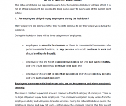 BUSA: Q & A: Workforce Issues During the Lockdown